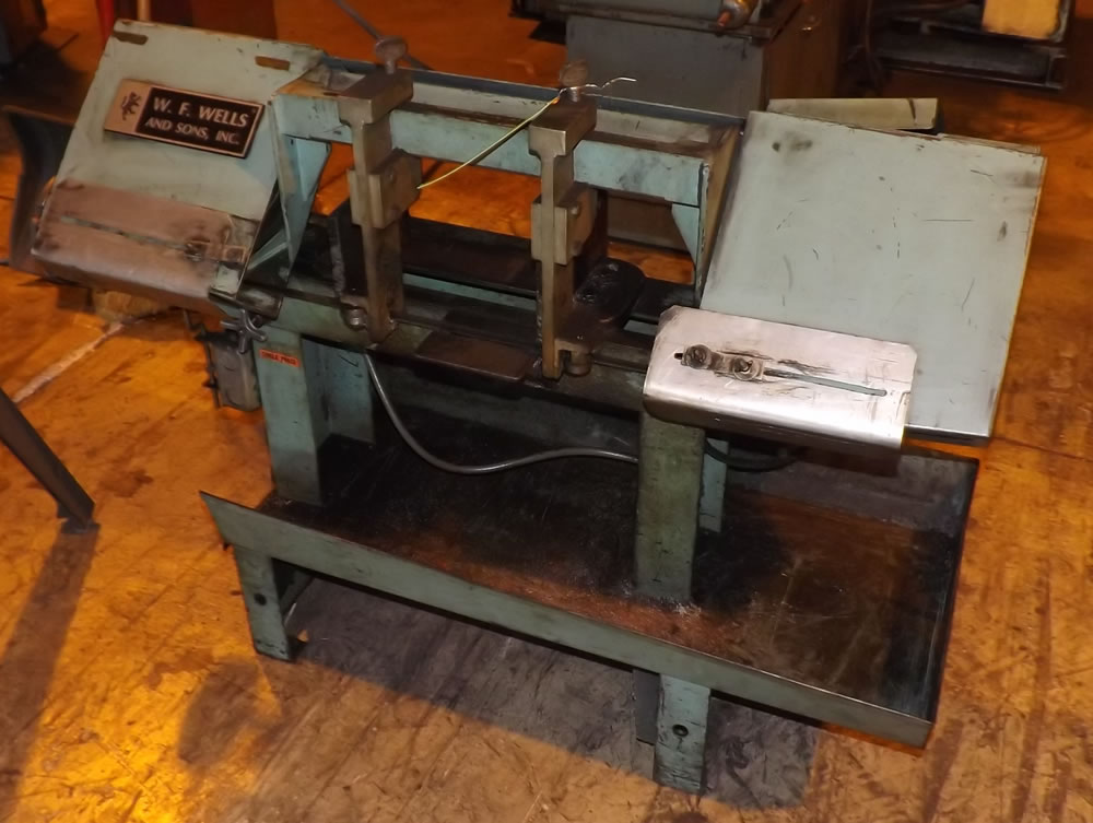 7" x 11" W.F. WELLS ... HORIZONTAL BANDSAW